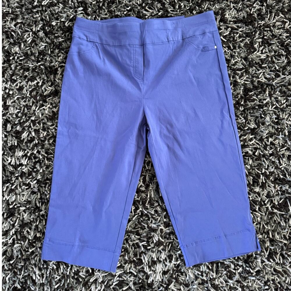 Alfred Dunner Periwinkle Allure Capri - Size 16